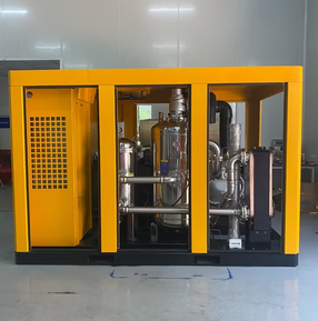 Compresor de Aire Silencioso de Tornillo Rotativo sin Aceite de 220 kW