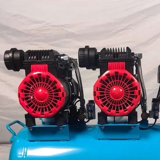 Industrial 4HP 100L Portable Piston Silent Air Compressor