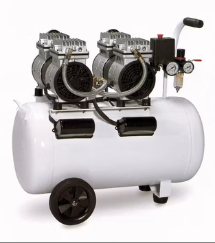 Compresor de Aire Silencioso sin Aceite, 1,5 HP/2 HP, 8 Bar, Depósito de 50 L