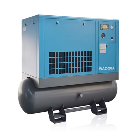 Compresor de Aire de Tornillo Rotativo Silencioso con Depósito (WAC-20A, 15 kW)